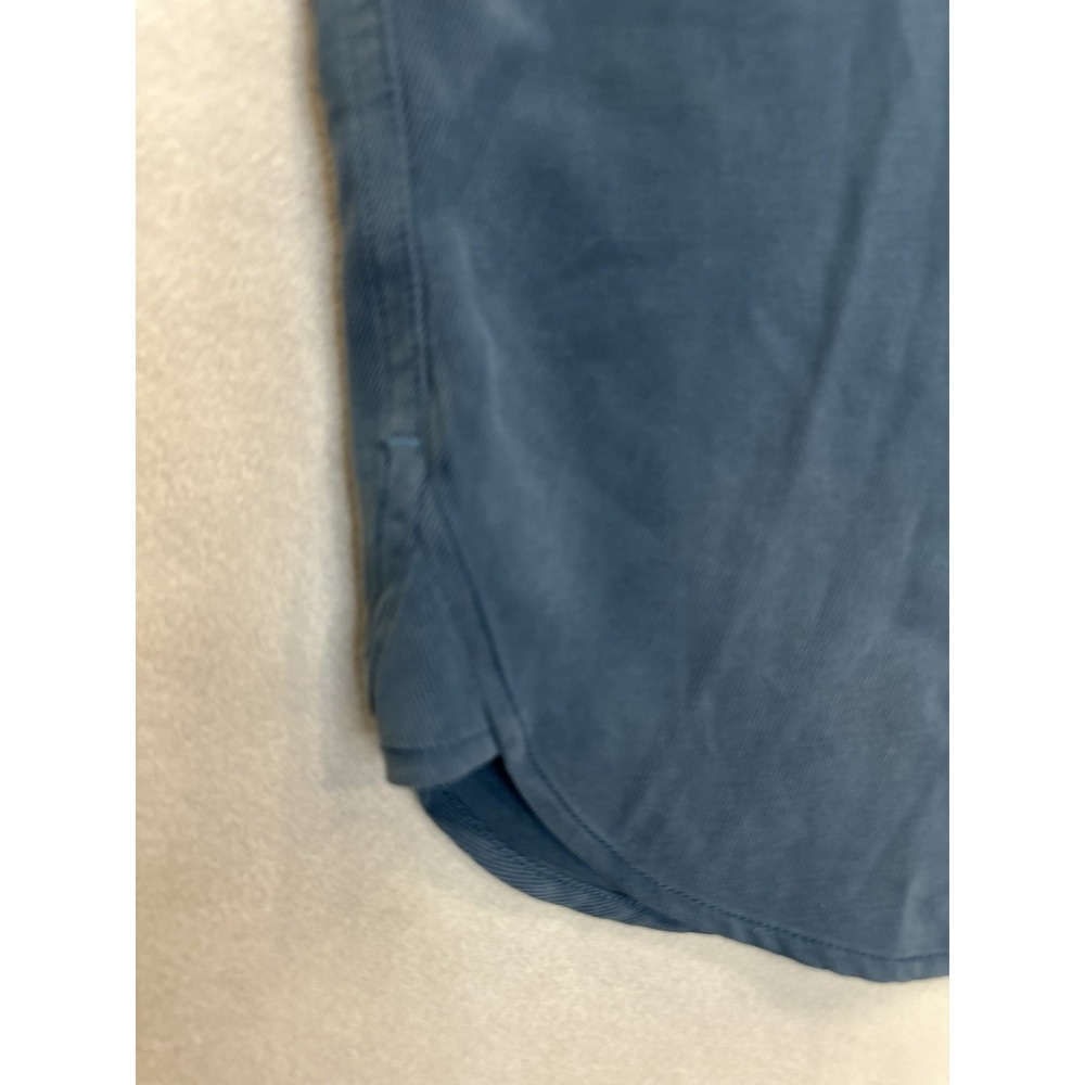 Tommy Bahama Mens XXL Blue Silk Long Sleeve Button Up Camp Shirt Pick Stitch - Picture 9 of 9
